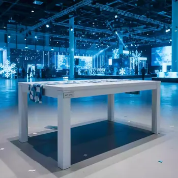 Аренда Стол Лидер 2 белый орех кромка ПВХ в Grand Karat Sochi — ART SPACE