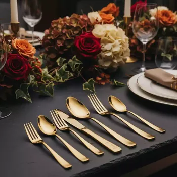 Аренда Столовые приборы золотого цвета в отеле Hyatt Regency Sochi — ART SPACE