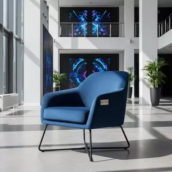 Аренда Стул Аэр черные ножки синий велюр в Mercure Сочи Центр — ART SPACE