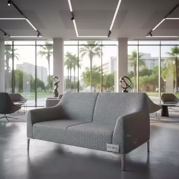 Аренда Диван двухместный под ротанг Idea Life Sofa серый в City Park Hotel Sochi — ART SPACE