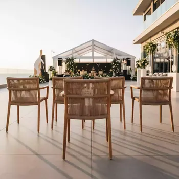 Аренда Комплект плетеной мебели T363B Y363B W65 light brown 4 штуки в Cosmos Sochi Hotel — ART SPACE