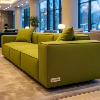 Аренда Диван модульный Block lime 3 в Mövenpick Hotel — ART SPACE