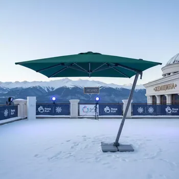 Аренда Зонт уличный Breeze 200 зеленый с наклоном в гранд-отеле «Жемчужина» — ART SPACE
