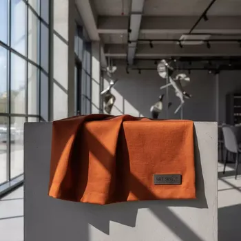Аренда Ткань темно оранжевая 1 м в ресторане «Сыроварня» — ART SPACE