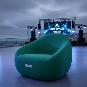 Аренда Кресло Opra зеленое рогожка в комплексе Sea Galaxy — ART SPACE