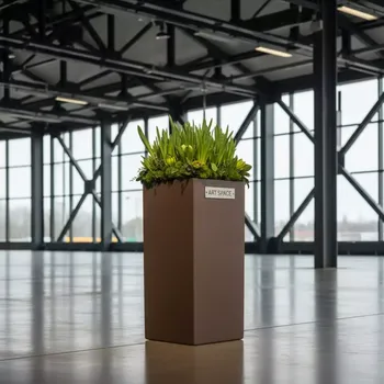 Аренда Кашпо URBI SQUARE пластик кофе в Университете «Сириус» — ART SPACE