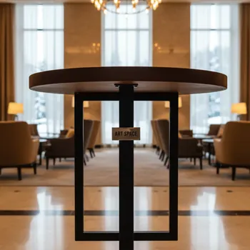 Аренда Стол коктейльный коричневый Ø70 см в Rodina Grand Hotel & SPA — ART SPACE
