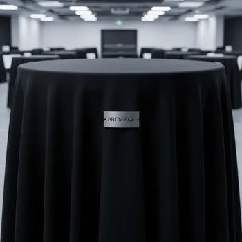 Аренда Скатерть круглая черная диаметр 2,6 м в VK Stadium Sirius — ART SPACE