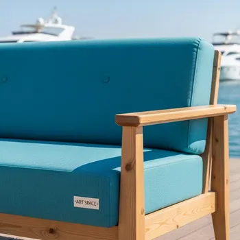 Аренда Диван Сега textile сосна turquoise на территории Морпорта Сочи — ART SPACE