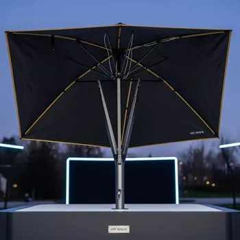 Аренда Зонт профессиональный двухкупольный Fellini Aluminium V в этно-парке «Моя Россия» — ART SPACE