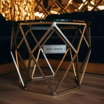 Аренда Столик кофейный металлический Athena в ресторане «D.O.M» — ART SPACE
