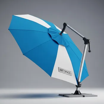 Аренда Зонт уличный Breeze 200 синий с белым в санатории «Черноморье» — ART SPACE