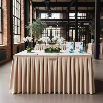 Аренда Фуршетная юбка цвета шампань 5,8 м в Courtyard by Marriott Sochi — ART SPACE