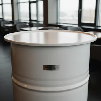 Аренда Стол бочка Industrial white диаметр 60 в ресторане «Баран-Рапан» — ART SPACE