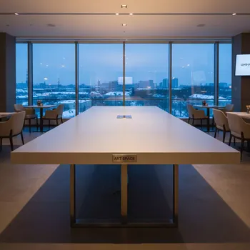 Аренда Стол Лидер 2 2700х900 белый шампань в ресторане «La Terrazza» — ART SPACE