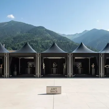 Аренда Шатры чёрные в Golden Tulip Rosa Khutor — ART SPACE