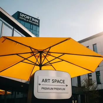 Аренда Зонт уличный D 250 см желтый в Sport Inn Hotel & Wellness — ART SPACE