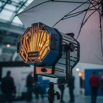 Аренда Комплект LED светильников Galaxia Dual для зонта от сети в ледовом дворце «Роза Хутор» — ART SPACE