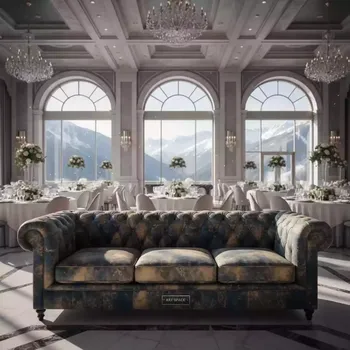Аренда Диван 3 местный Честер в Sochi Marriott Krasnaya Polyana — ART SPACE