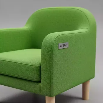 Аренда Кресла детского зеленая ткань Kids 103 в ресторане «Сыроварня» — ART SPACE
