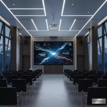 Аренда Экран для проектора с электроприводом Premier Phoenix R 4 3 315х315 MW PR W в Поляна 1389 Отель и Спа — ART SPACE