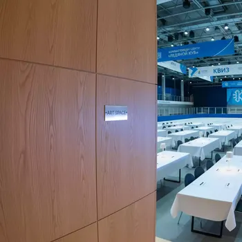 Аренда Панели стеновые шпон в Керлинговом центре «Ледяной куб» — ART SPACE