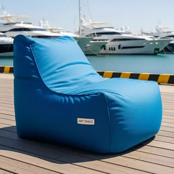 Аренда Кресло мешок Beanbag синее на территории Морпорта Сочи — ART SPACE
