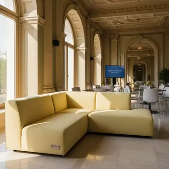 Аренда Модуль угловой лунго гиацинт соломенный в Radisson Collection Paradise — ART SPACE