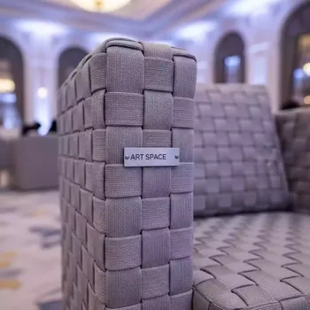 Аренда Стул плетеный Марсель из синтетических лент светло серый в Swissôtel Resort Sochi Kamelia — ART SPACE
