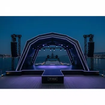 Аренда Сцена арочная черная 18х12 м на VIP-яхте (Имеретинский порт) — ART SPACE