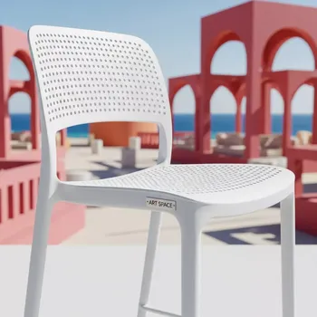 Аренда Стул Bora Bistrot пластик белый на пляжных клубах Хосты — ART SPACE