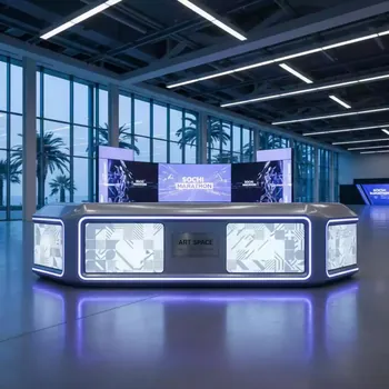 Аренда Стойка ресепшен мобильная Pop Up в конгресс-холле отеля Жемчужина — ART SPACE