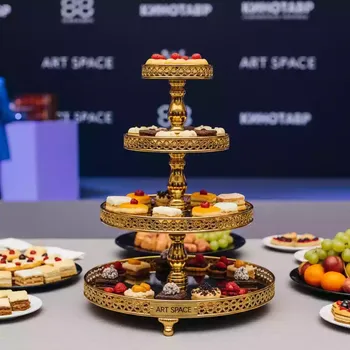 Аренда Подставка декоративная 4 ярусная GOLD в Rodina Grand Hotel & SPA — ART SPACE
