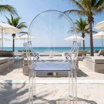 Аренда Стул банкетный Cristal Light пляжный клуб Del Mar — ART SPACE