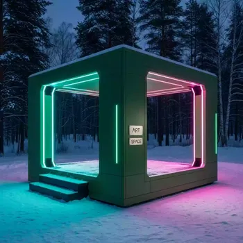 Аренда Павильон AFM 1022A зеленый 3х3 м 2,4х2,4 м в санатории «Металлург» — ART SPACE