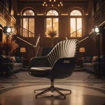Аренда Стул вращающийся пластиковый Zebra Technopolymer в Boutique Hotel PORTUM 1905 — ART SPACE