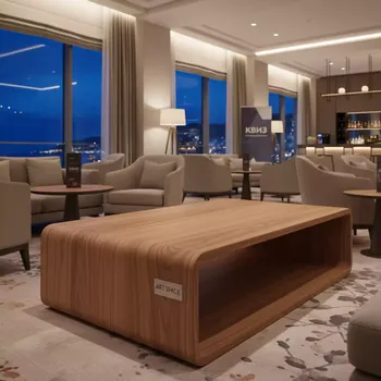 Аренда Стол кофейный из тика Aspen в отеле Radisson Lazurnaya — ART SPACE