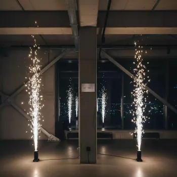 Аренда Фонтаны бездымные холодные искрометы в ресторане «Высота 5642» — ART SPACE