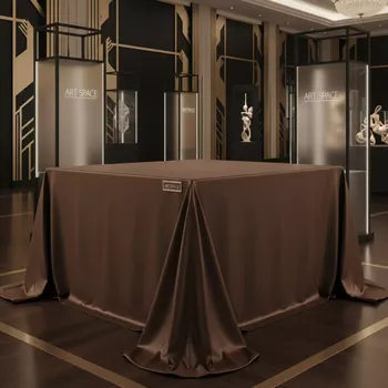 Аренда Скатерть прямоугольная 3,20х2,25 м шоколадная в Mövenpick Hotel — ART SPACE