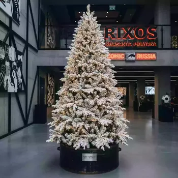 Аренда Ель заснеженная с лампочками версальская в Rixos Krasnaya Polyana — ART SPACE