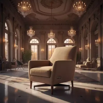 Аренда Чехол E01 на стул Eames велюр бежевый в Karat Resort — ART SPACE