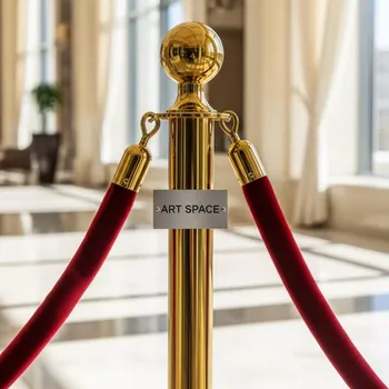 Аренда Столбики золотые с канатом в Grand Karat Sochi — ART SPACE