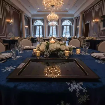 Аренда Поднос прямоугольный из черного стекла Zeiher 42х34 см в отеле Hyatt Regency Sochi — ART SPACE