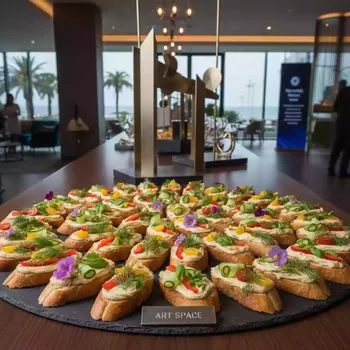 Аренда Брускетта с хумусом в Novotel Resort — ART SPACE