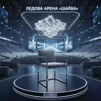 Аренда Стул ОКТАВА серебристый серо голубой бархат в ледовой арене «Шайба» — ART SPACE