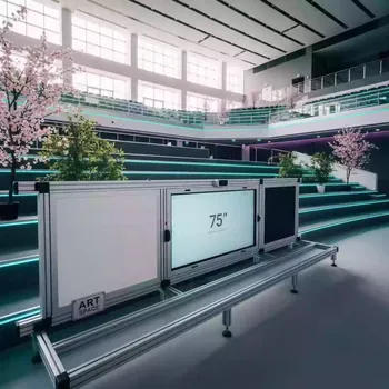 Аренда Система рельсовая PolyGlide Slide МОНО 2 для ЖК и ИД 65 75 КР 170 Р маркер и мел в Университете «Сириус» — ART SPACE
