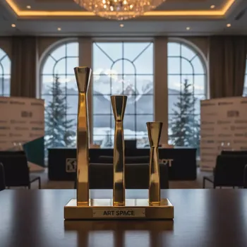 Аренда Подсвечник № 2 набор из 3 штук 22 27 32 см золото в Golden Tulip Rosa Khutor — ART SPACE