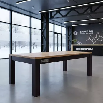 Аренда Стол Сити 800х1200 дуб натуральный венге в Sport Inn Hotel & Wellness — ART SPACE