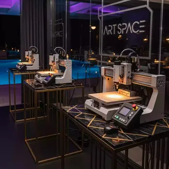 Аренда Конструктор модульных станков с ЧПУ UNIMAT CNC 5 в 1 с 4 осным контроллером в ресторане «Voda» — ART SPACE