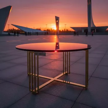 Аренда Журнальный стол Red Glass на Медальной площади — ART SPACE